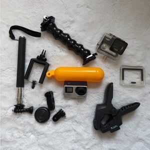 GoPro HERO4 Silver Action Camera Bundle with LCD Screen & Multi-Accessory Kit